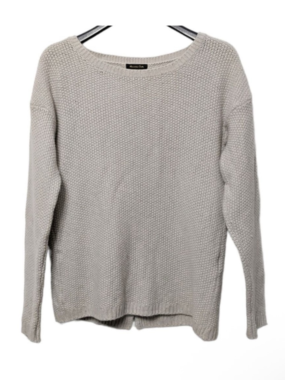 MASSIMO DUTTI Wool Split Back Sweater S